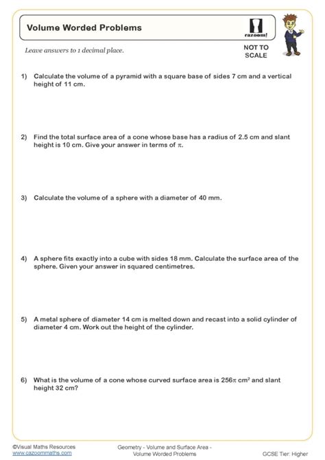 volume word problems worksheets with answers pdf grade 7